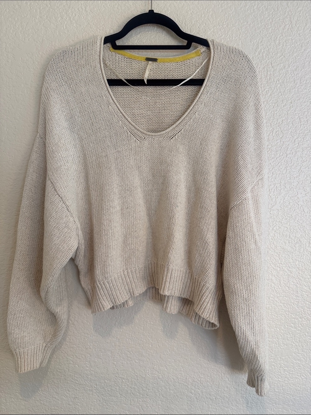 Free People Chunky Knit Sweater - Cream